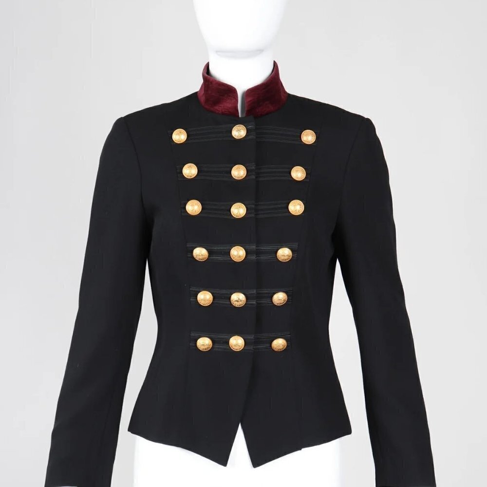 Vintage A++ MONDI HAUTE COUTURE MILITARY BAND JACKET